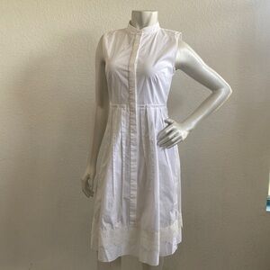 ELIE TAHARI White "Samiyah" Dress Lace Hem Size 2